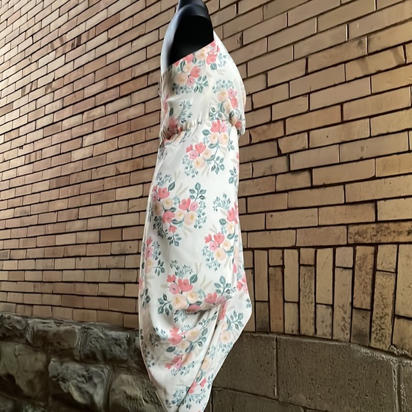 Anthropologie Paper Crown Rifle Paper Co Floral Halter bubble Dress Small - Picture 5 of 11
